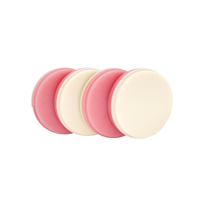 मजबूत और टिकाऊ पुनर्स्थापनों के लिए टिकाऊ और जल प्रतिरोधी पिंक-ए2 डेंटल पीएमएमए ब्लॉक