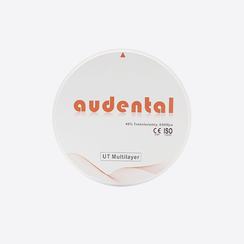 बहुपरत जिरकोनिया ब्लॉक अग्रिम पिछाड़ी दंत अनुप्रयोगों के लिए संतुलित शक्ति और उच्च पारदर्शिता प्रदान करता है