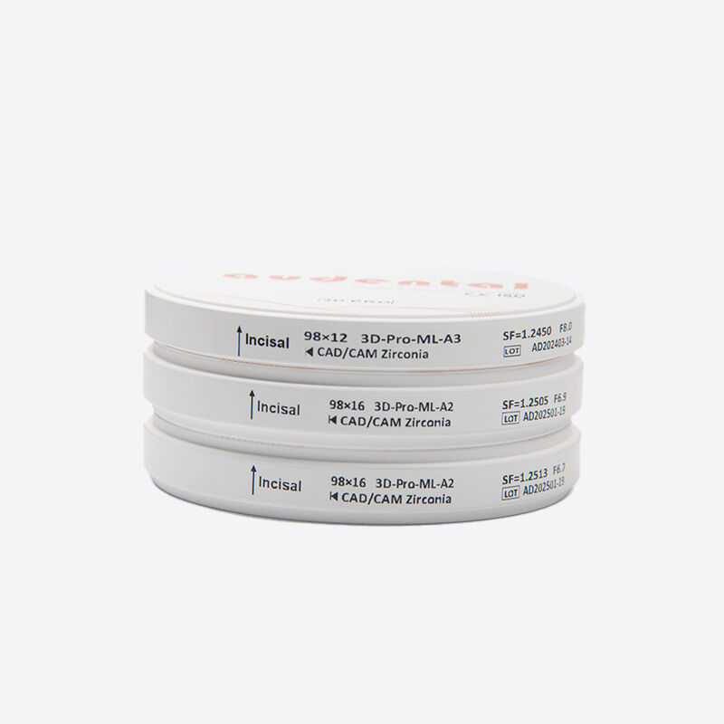 Dental Zirconia Block manufactured to support milling and sintering processes improving workflow in dental laboratories
