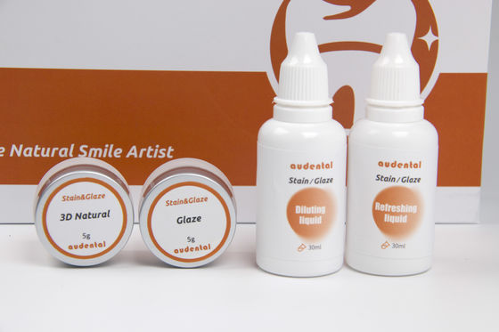 दंत चिकित्सा प्रयोगशाला दाग और ग्लेज़ जिरकोनिया मुकुट सिरेमिक ग्लेज़ पाउडर पेस्ट ग्लेज़ पेस्ट