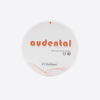 बहुपरत जिरकोनिया ब्लॉक अग्रिम पिछाड़ी दंत अनुप्रयोगों के लिए संतुलित शक्ति और उच्च पारदर्शिता प्रदान करता है